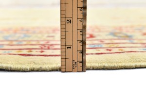 Beige Vintage Allover Tribal 7X9 Turkoman Persian Oriental Rug