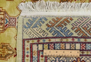 Beige Vintage Allover Tribal 7X9 Turkoman Persian Oriental Rug