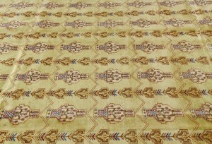 Beige Vintage Allover Tribal 7X9 Turkoman Persian Oriental Rug