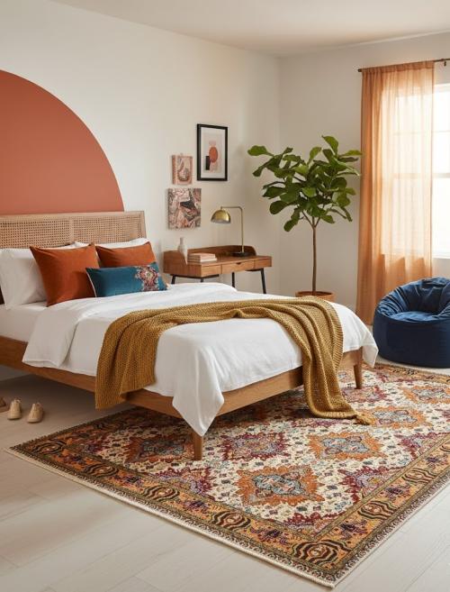 Vintage Cream Traditional 7x10 Tabriz Persian Rug