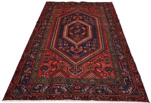 Vintage Red Tribal 4'5X6'7 Hamedan Persian Rug