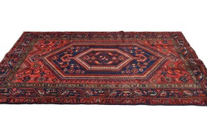 Vintage Red Tribal 4'5X6'7 Hamedan Persian Rug