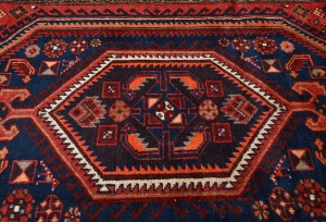Vintage Red Tribal 4'5X6'7 Hamedan Persian Rug