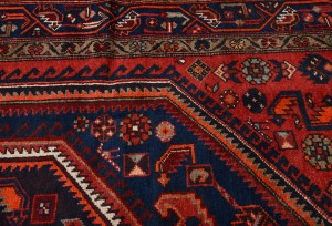 Vintage Red Tribal 4'5X6'7 Hamedan Persian Rug