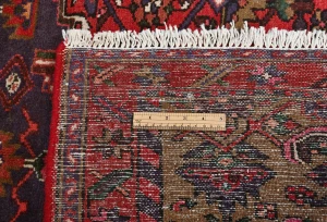 Vintage Geometric Red 3'6X6'3 Hamedan Persian Rug