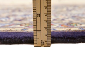 Vintage Dark Navy Traditional 10X13 Kashmar Persian Oriental Rug