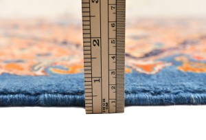 Vintage Pictorial Traditional 10X13 Kashmar Persian Rug