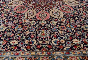 Vintage Traditional Floral 10X13 Kerman Persian Rug