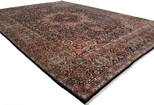Vintage Traditional Floral 10X13 Kerman Persian Rug