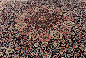Vintage Traditional Floral 10X13 Kerman Persian Rug
