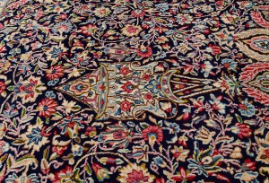Vintage Traditional Floral 10X13 Kerman Persian Rug