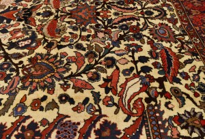 Vintage Floral Traditional 7'0X9'6 Bakhtiari Persian Rug