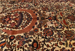 Vintage Floral Traditional 7'0X9'6 Bakhtiari Persian Rug