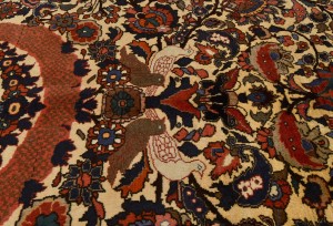 Vintage Floral Traditional 7'0X9'6 Bakhtiari Persian Rug