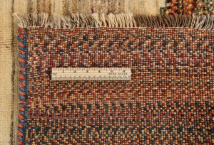 Vintage Beige Brown Tribal 5'6X8'7 Gabbeh Persian Rug