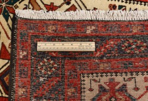 Vintage Cream Tribal 3X15 Karajeh Persian Runner Rug