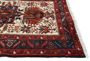 Vintage Cream Tribal 3X15 Karajeh Persian Runner Rug