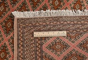 Vintage Geometric Tribal 3'6X4'8 Turkoman Persian Rug