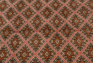 Vintage Geometric Tribal 3'6X4'8 Turkoman Persian Rug