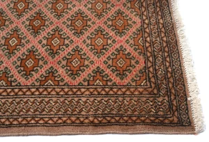 Vintage Geometric Tribal 3'6X4'8 Turkoman Persian Rug