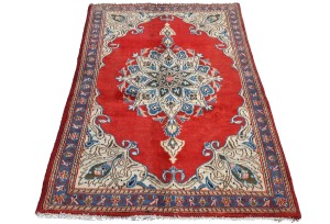 Semi Antique Red Traditional 3X5 Tabriz Persian Rug
