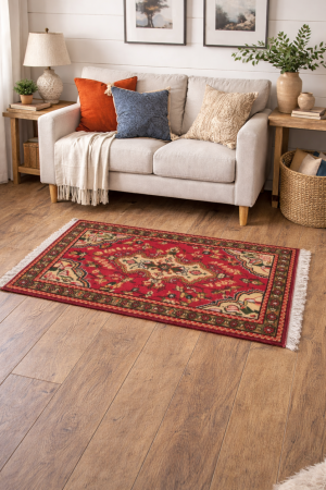 Vintage Red Tribal 2'5X4'8 Lilian Persian Rug