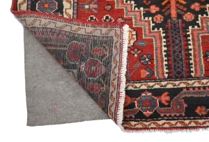 Vintage Red Tribal 3'7X6 Hamedan Persian Oriental Rug