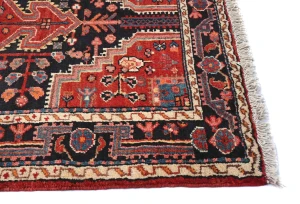 Vintage Red Tribal 3'7X6 Hamedan Persian Oriental Rug