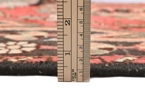 Vintage Charcoal Tribal 3X6 Hamedan Persian Rug