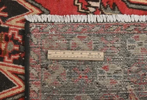 Vintage Charcoal Tribal 3X6 Hamedan Persian Rug