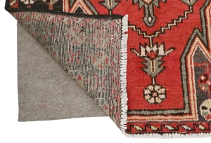 Vintage Charcoal Tribal 3X6 Hamedan Persian Rug