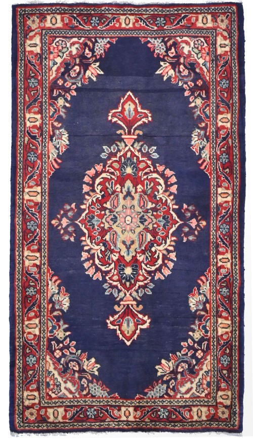 Vintage Classic Traditional 2'4X4'2 Kashan Persian Rug