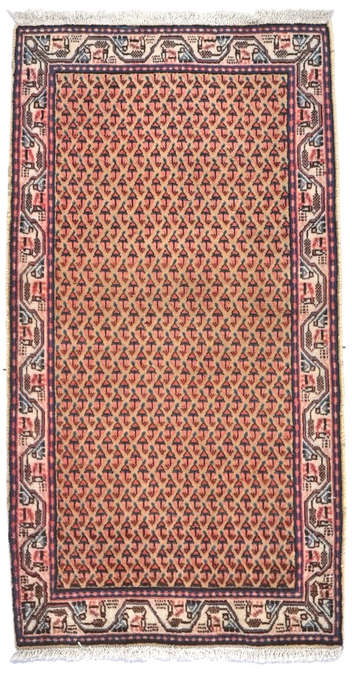 Vintage Beige Tribal 2X4 Botemir Persian Oriental Rug