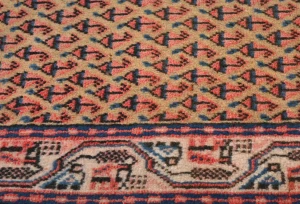 Vintage Beige Tribal 2X4 Botemir Persian Oriental Rug