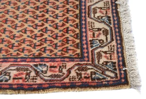 Vintage Beige Tribal 2X4 Botemir Persian Oriental Rug