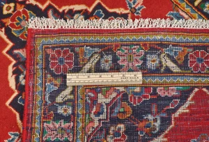 Vintage Red Traditional 2'7X4'5 Kashan Persian Rug