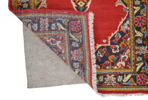 Vintage Red Traditional 2'7X4'5 Kashan Persian Rug