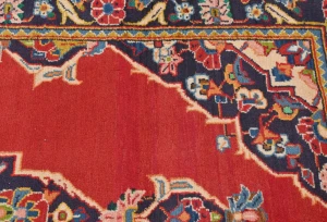 Vintage Red Traditional 2'7X4'5 Kashan Persian Rug