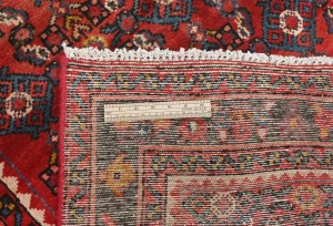 Vintage Red Tribal 4X9 Hamedan Persian Runner Rug