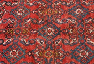 Vintage Red Tribal 4X9 Hamedan Persian Runner Rug