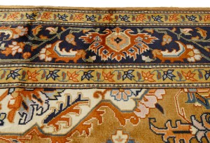Golden Beige Vintage Floral Traditional 8X11 Heriz Persian Oriental Rug