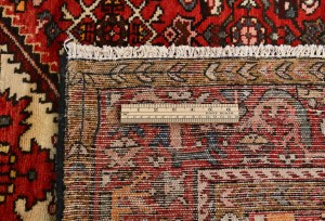 Red Vintage Tribal 4'7X6'8 Hossainabad Persian Oriental Rug