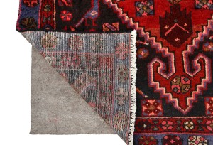 Vintage Red Tribal 4X7 Hamedan Persian Oriental Rug