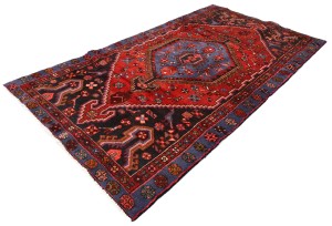 Vintage Red Tribal 4X7 Hamedan Persian Oriental Rug