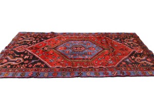 Vintage Red Tribal 4X7 Hamedan Persian Oriental Rug