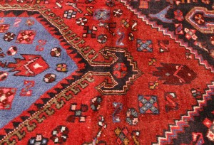 Vintage Red Tribal 4X7 Hamedan Persian Oriental Rug