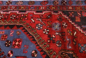 Vintage Red Tribal 4X7 Hamedan Persian Oriental Rug
