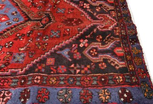 Vintage Red Tribal 4X7 Hamedan Persian Oriental Rug