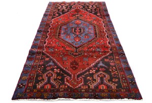 Vintage Red Tribal 4X7 Hamedan Persian Oriental Rug