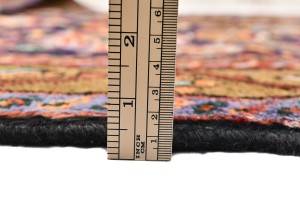 Dark Purple-navy Vintage Floral 4X7 Gholtogh Persian Rug